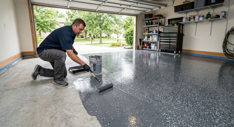Garage Floor Staining in Alexandria, VA