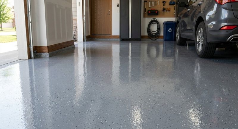 Speckled Garage Floor Painting in Columbia, SC