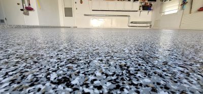 Speckled Garage Floor Painting in Columbia, SC
