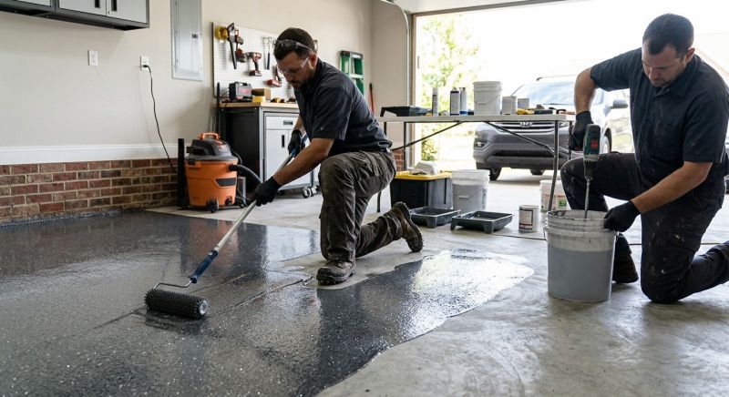 Basement Floor Epoxy Service in Annapolis, MD